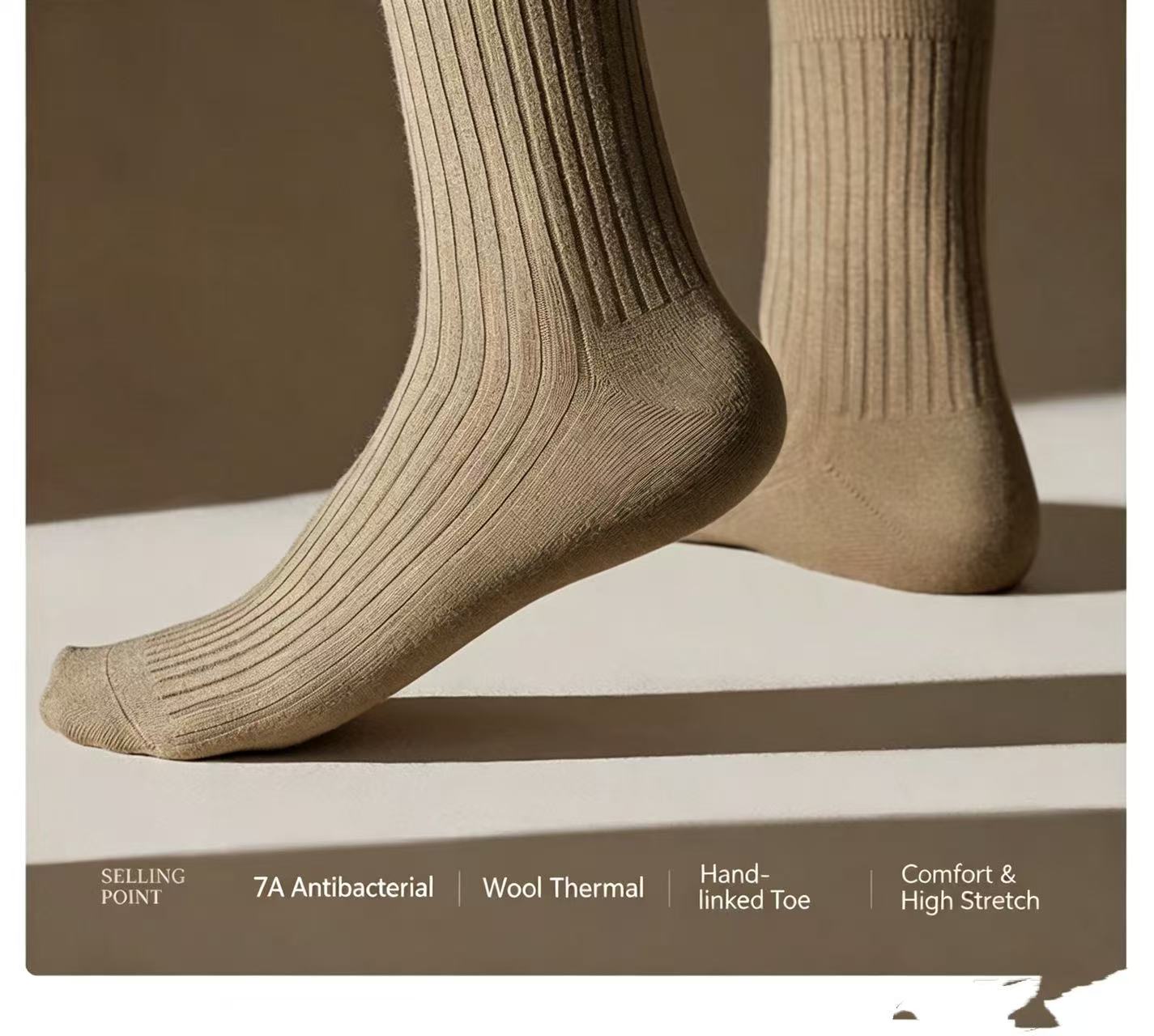 Wool Hiking Sock - 4 Pack 39% Merino Wool Hiking