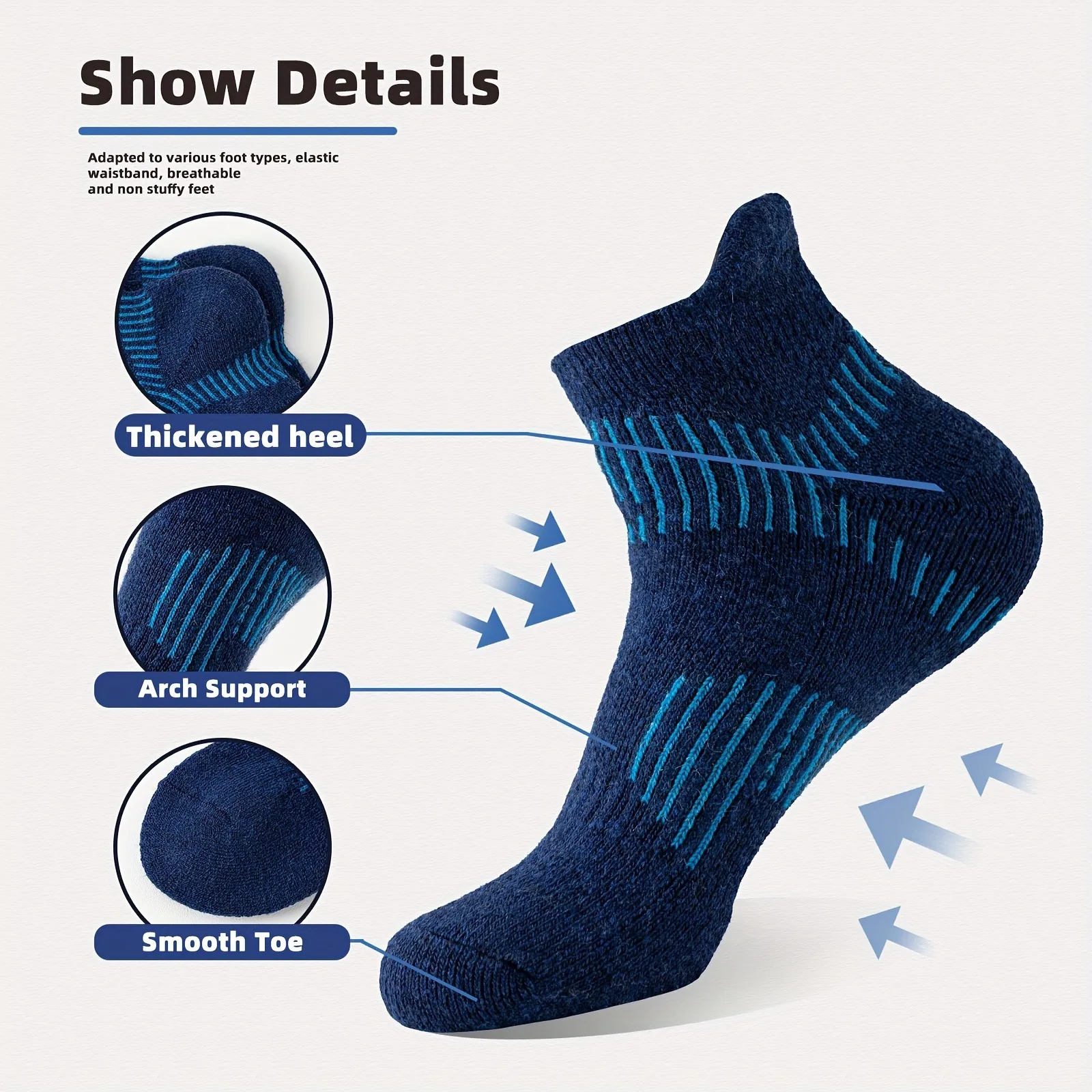 Men Merino Wool Ankle Hiking R - Wool Hiking Sock recension och pris