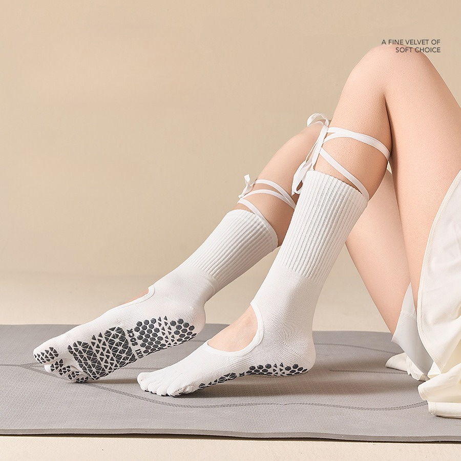 Women's Lace-Up Grip Yoga Sock - Grip Sock Yoga recension och pris